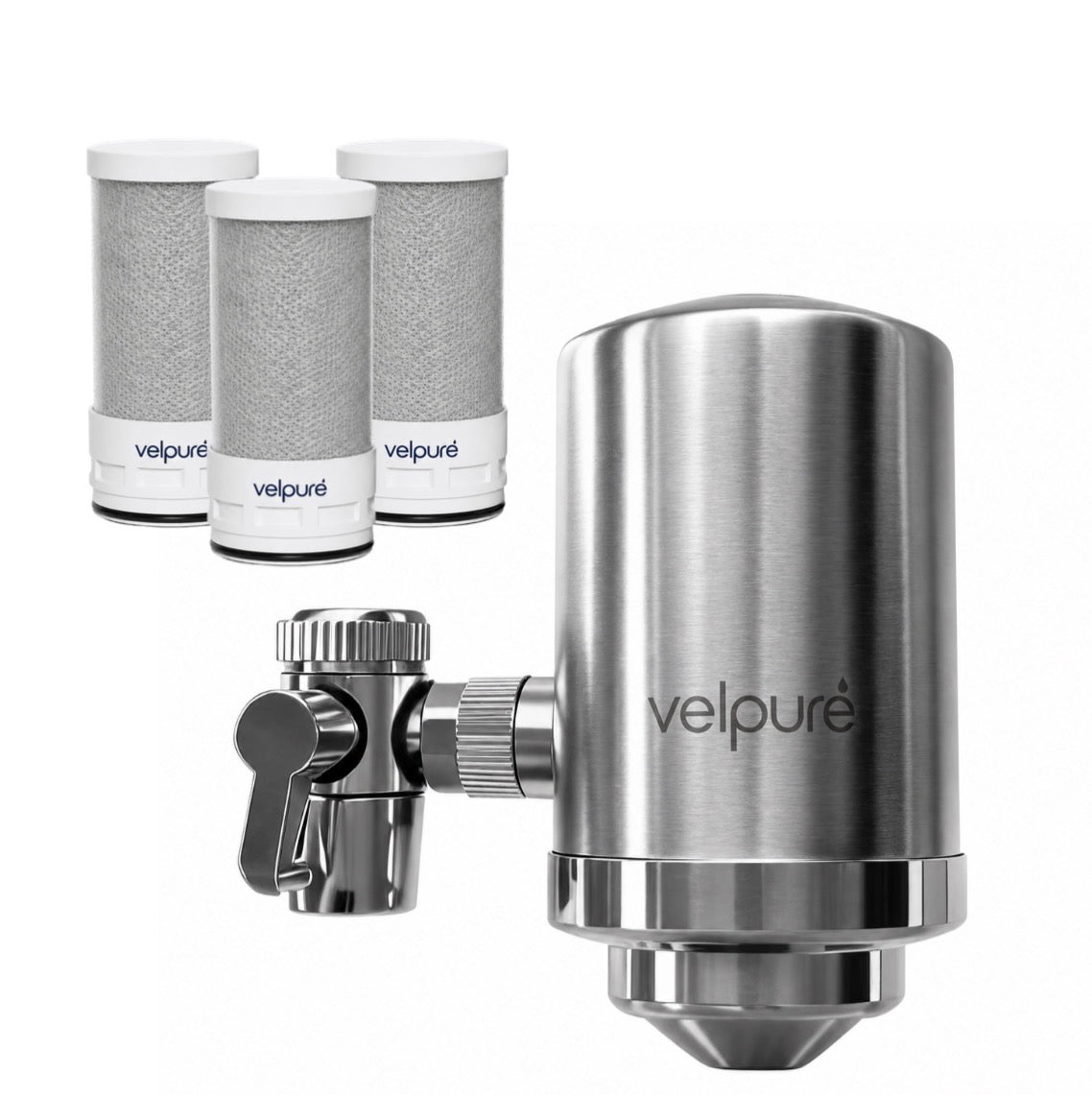 Velpure™ Tap Filter + 3 Replacement Cartridges